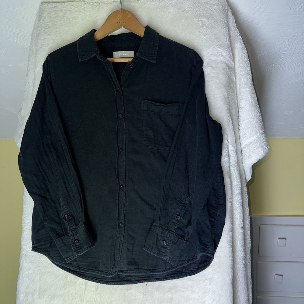 Everlane Black Button Down Shirt